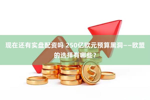 现在还有实盘配资吗 250亿欧元预算黑洞——欧盟的选择有哪些？