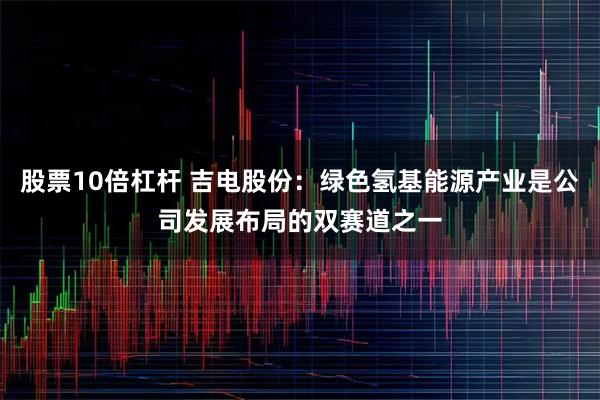 股票10倍杠杆 吉电股份：绿色氢基能源产业是公司发展布局的双赛道之一