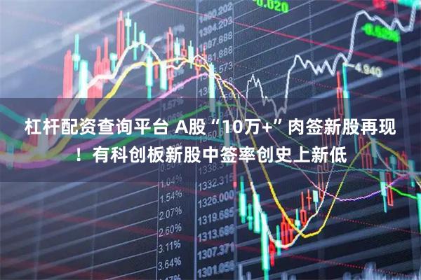 杠杆配资查询平台 A股“10万+”肉签新股再现！有科创板新股中签率创史上新低